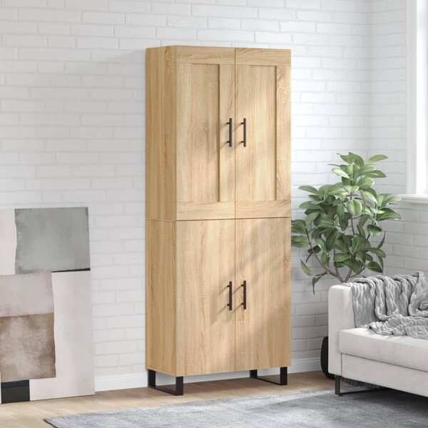 Skříň highboard dub sonoma 69,5 x 34 x 180 cm kompozitní dřevo 3199580