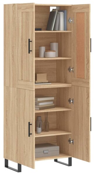 Skříň highboard dub sonoma 69,5 x 34 x 180 cm kompozitní dřevo 3199580
