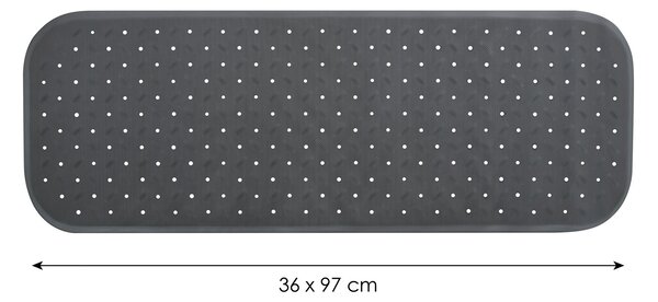 MSV protiskluzová podložka do vany CLASS Premium, šedá, SBS kaučuk, 36 x 97 cm