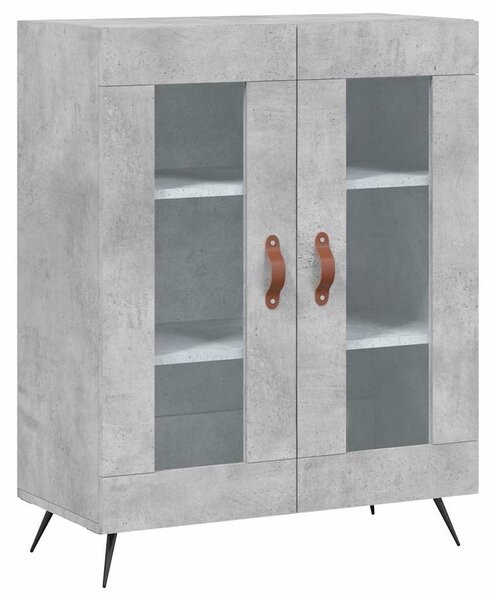 Skříň highboard betonově šedá 69,5x34x180 cm kompozitní dřevo 3199597