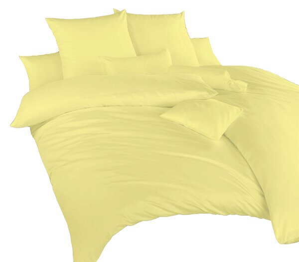Kvalitní ložní prádlo z česané bavlny s krepovou úpravou. Jednobarevné povlečení ve žlutém provedení lze kombinovat s široukou škálou barev prostěradel dle interiéru ložnice. Rozměr prodlouženého francouzského povlečení je 220x220, 2x 70x90 cm