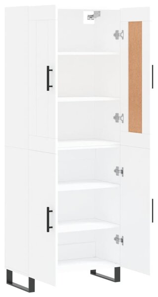 Skříň highboard bílá 69,5 x 34 x 180 cm kompozitní dřevo 3199577