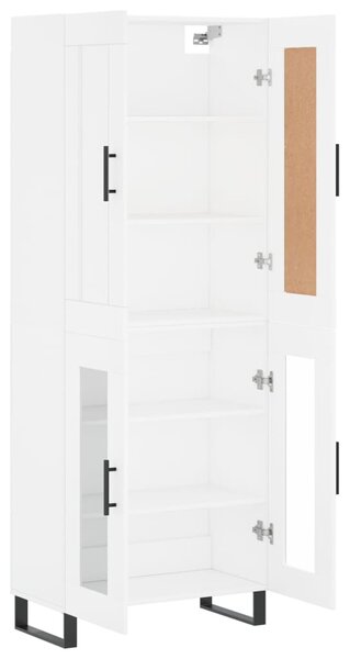 Skříň highboard bílá 69,5 x 34 x 180 cm kompozitní dřevo 3199641