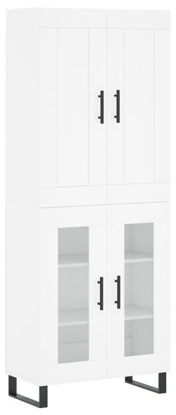 Skříň highboard bílá 69,5 x 34 x 180 cm kompozitní dřevo 3199641