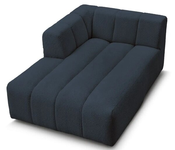 Bobochic Paris Tmavě modrá bouclé lenoška Annecy 170 cm, levá