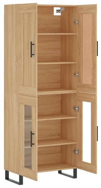 Skříň highboard dub sonoma 69,5 x 34 x 180 cm kompozitní dřevo 3199644