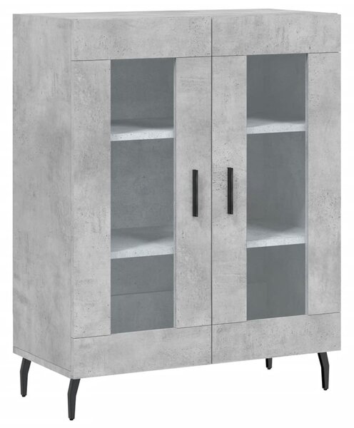 Skříň highboard betonově šedá 69,5x34x180 cm kompozitní dřevo 3199637