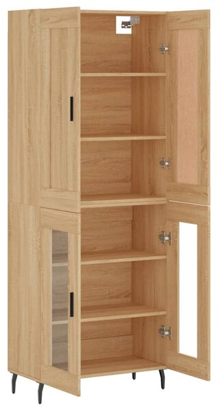 Skříň highboard dub sonoma 69,5 x 34 x 180 cm kompozitní dřevo 3199636