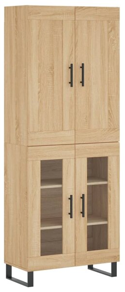 Skříň highboard dub sonoma 69,5 x 34 x 180 cm kompozitní dřevo 3199644