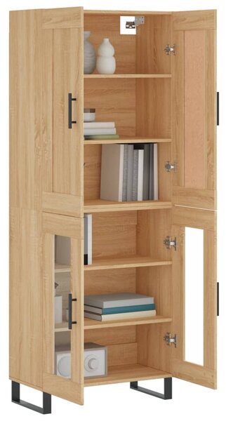 Skříň highboard dub sonoma 69,5 x 34 x 180 cm kompozitní dřevo 3199644