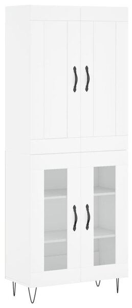 Skříň highboard bílá 69,5 x 34 x 180 cm kompozitní dřevo 3199649