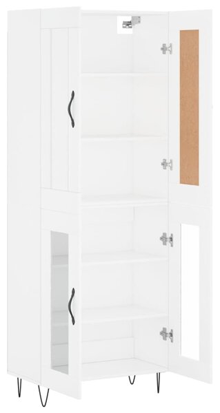 Skříň highboard bílá 69,5 x 34 x 180 cm kompozitní dřevo 3199649