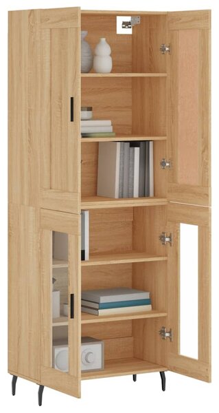 Skříň highboard dub sonoma 69,5 x 34 x 180 cm kompozitní dřevo 3199636