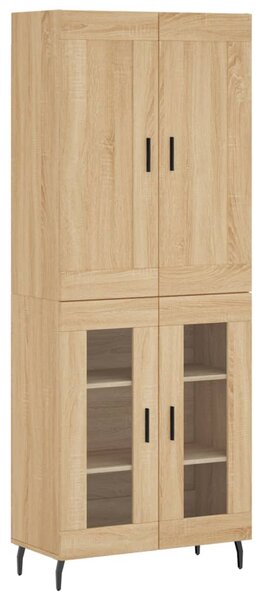 Skříň highboard dub sonoma 69,5 x 34 x 180 cm kompozitní dřevo 3199636