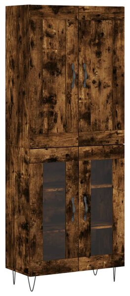 Skříň highboard kouřový dub 69,5 x 34 x 180 cm kompozitní dřevo 3199654