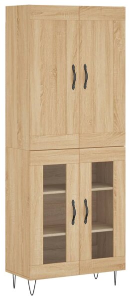 Skříň highboard dub sonoma 69,5 x 34 x 180 cm kompozitní dřevo 3199652