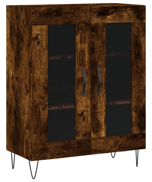 Skříň highboard kouřový dub 69,5 x 34 x 180 cm kompozitní dřevo 3199654