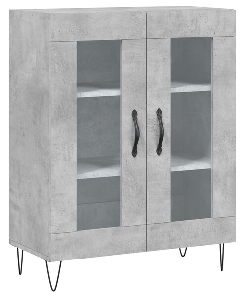 Skříň highboard betonově šedá 69,5x34x180 cm kompozitní dřevo 3199653