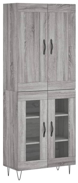Skříň highboard šedá sonoma 69,5 x 34 x 180 cm kompozitní dřevo 3199655