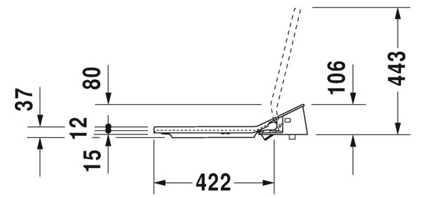 Duravit SensoWash Slim - Bidetové sedátko, bílá 611500002304300