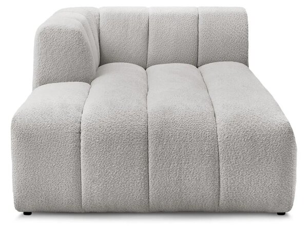 Bobochic Paris Světle šedá bouclé lenoška Annecy 170 cm, levá