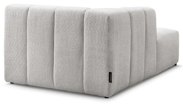 Bobochic Paris Světle šedá bouclé lenoška Annecy 170 cm, levá