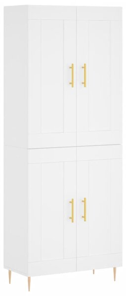 Skříň highboard bílá 69,5 x 34 x 180 cm kompozitní dřevo 3199673