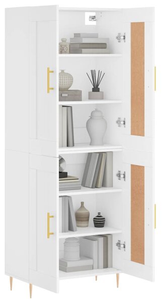 Skříň highboard bílá 69,5 x 34 x 180 cm kompozitní dřevo 3199673
