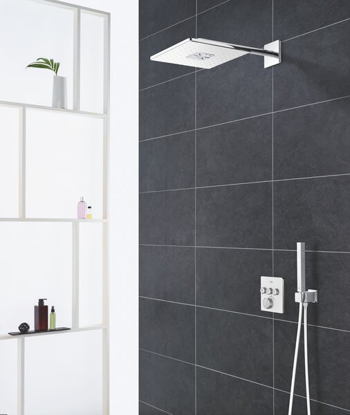 GROHE Grohtherm SmartControl - Termostat pro podomítkovou instalaci s třemi ventily, měsíční bílá/chrom 29157LS0