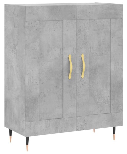 Skříň highboard betonově šedá 69,5x34x180 cm kompozitní dřevo 3199669