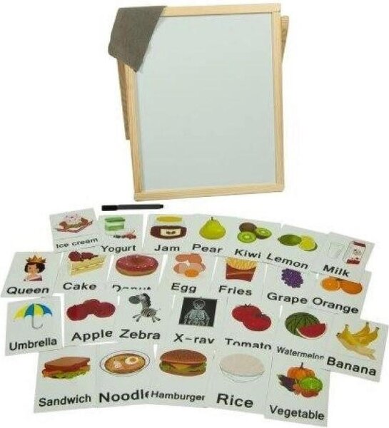 Rozkládací magnetická tabule + 27 magnet