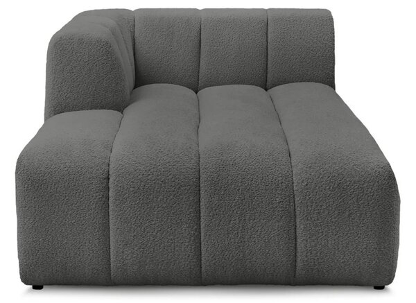 Bobochic Paris Tmavě šedá bouclé lenoška Annecy 170 cm, levá