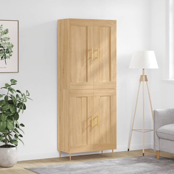 Skříň highboard dub sonoma 69,5 x 34 x 180 cm kompozitní dřevo 3199676