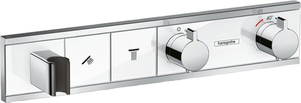 Hansgrohe RainSelect Termostat pod omítku pro 2 spotřebiče, bílá/chrom 15355400