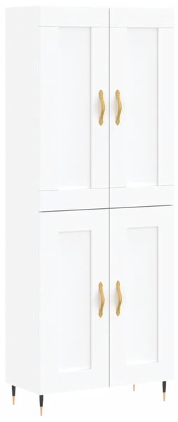 Skříň highboard bílá 69,5 x 34 x 180 cm kompozitní dřevo 3199665