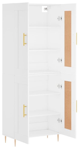 Skříň highboard bílá 69,5 x 34 x 180 cm kompozitní dřevo 3199673