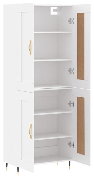 Skříň highboard bílá 69,5 x 34 x 180 cm kompozitní dřevo 3199665