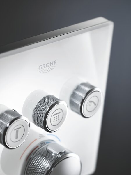 GROHE Grohtherm SmartControl - Termostat pro podomítkovou instalaci s třemi ventily, měsíční bílá/chrom 29157LS0