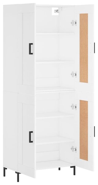 Skříň highboard bílá 69,5 x 34 x 180 cm kompozitní dřevo 3199681