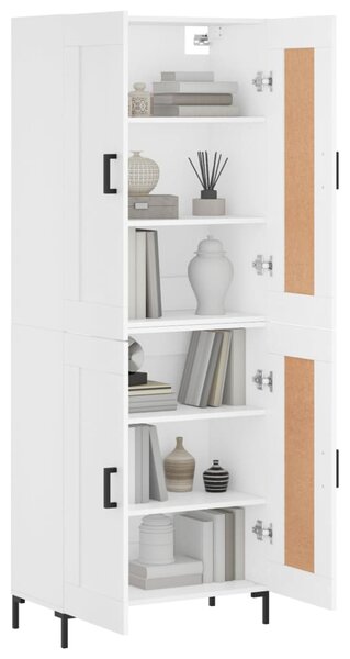 Skříň highboard bílá 69,5 x 34 x 180 cm kompozitní dřevo 3199681