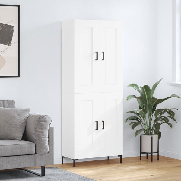 Skříň highboard bílá 69,5 x 34 x 180 cm kompozitní dřevo 3199681