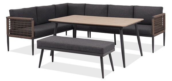 Zahradní hliníkový nábytek Mindoro Garden Point antracitový