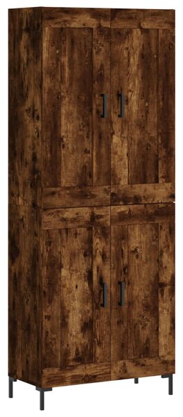 Skříň highboard kouřový dub 69,5 x 34 x 180 cm kompozitní dřevo 3199686