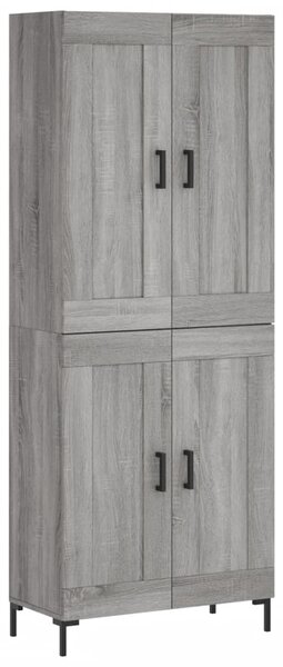 Skříň highboard šedá sonoma 69,5 x 34 x 180 cm kompozitní dřevo 3199687