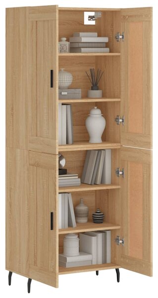Skříň highboard dub sonoma 69,5 x 34 x 180 cm kompozitní dřevo 3199700