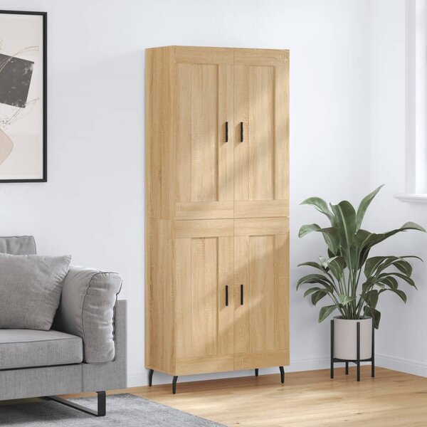 Skříň highboard dub sonoma 69,5 x 34 x 180 cm kompozitní dřevo 3199700
