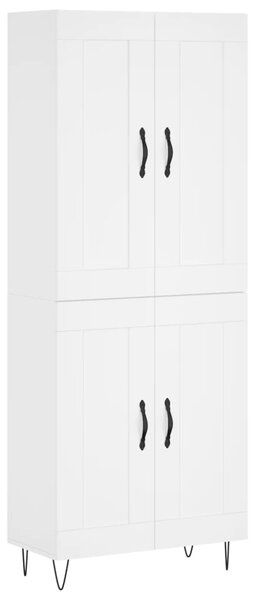 Skříň highboard bílá 69,5 x 34 x 180 cm kompozitní dřevo 3199713