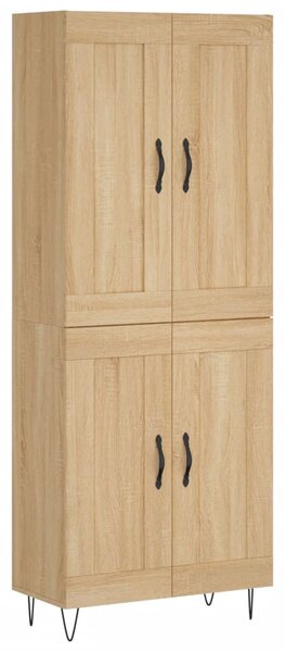 Skříň highboard dub sonoma 69,5 x 34 x 180 cm kompozitní dřevo 3199716