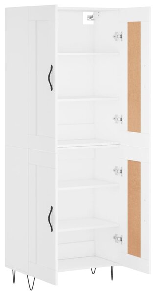 Skříň highboard bílá 69,5 x 34 x 180 cm kompozitní dřevo 3199713