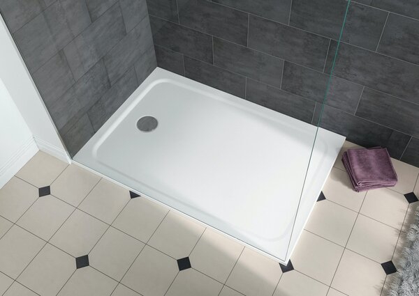 Kaldewei Cayonoplan - Sprchová vanička 1000x900 mm, se sníženým polystyrenovým nosičem, alpská bílá 361747980001